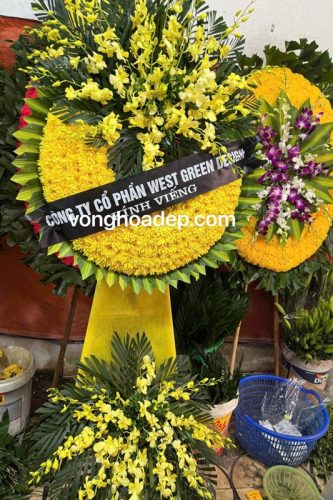 Vòng hoa cúc vàng