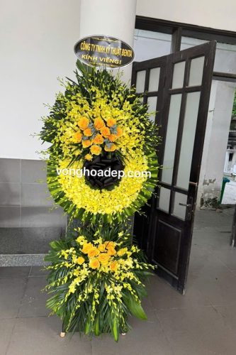 Vòng hoa nhà tang lễ Số 5 Trần thánh Tông