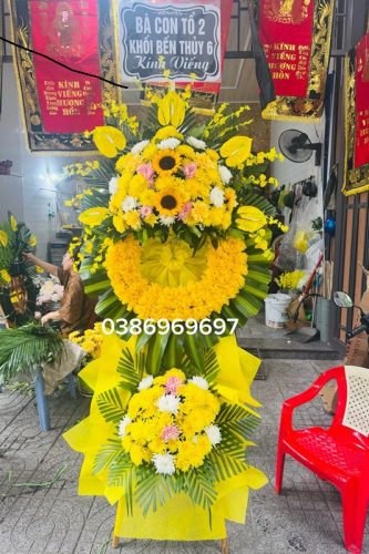 Vòng hoa viếng Tp Vinh Nghệ An